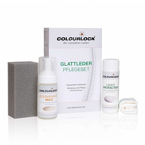 Colourlock Набор для ухода за cтарой кожей Чистящее средство - 125 мл. Консервант - 150 мл. Губка - 1 шт. Салфетка - 1 шт.